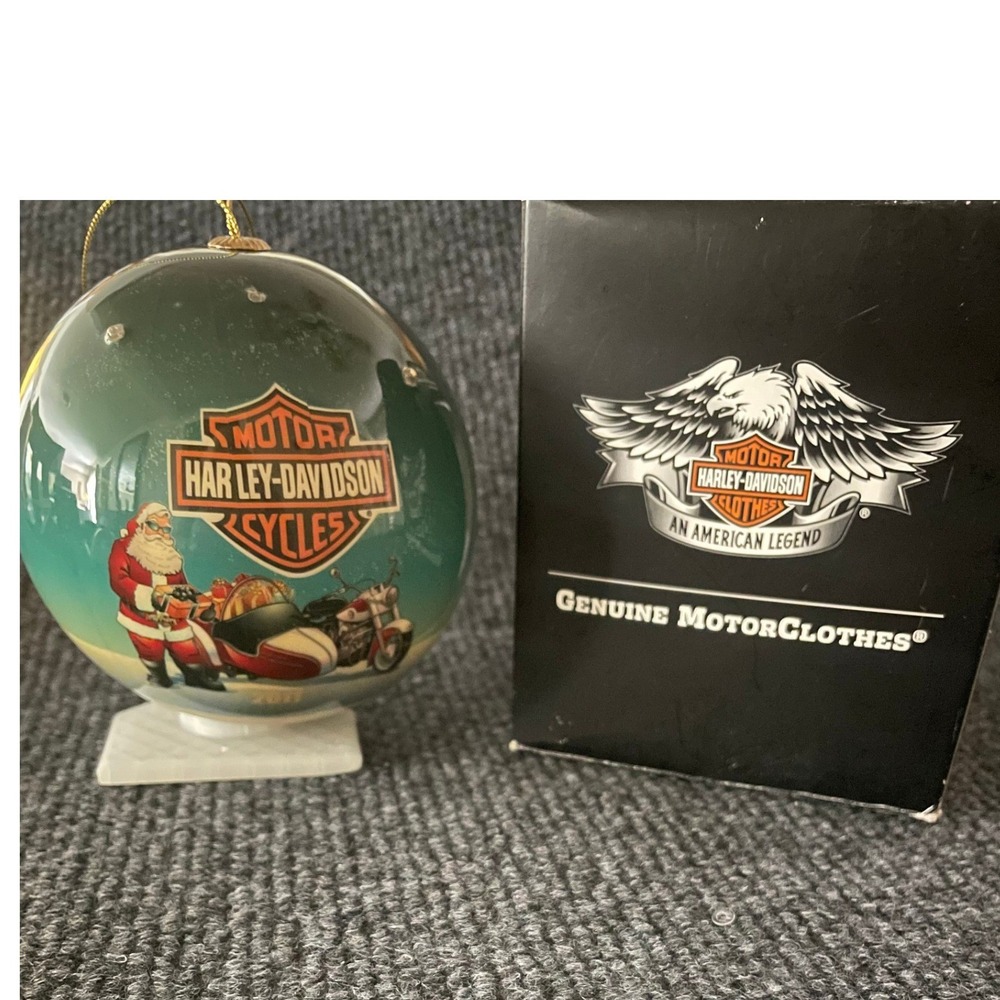 Harley-Davidson 2011 Santa Motorcycle Sidecar Light Up Ornament in Box